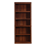 Realspace® 72"H 5-Shelf Bookcase, Mulled Cherry Realspace