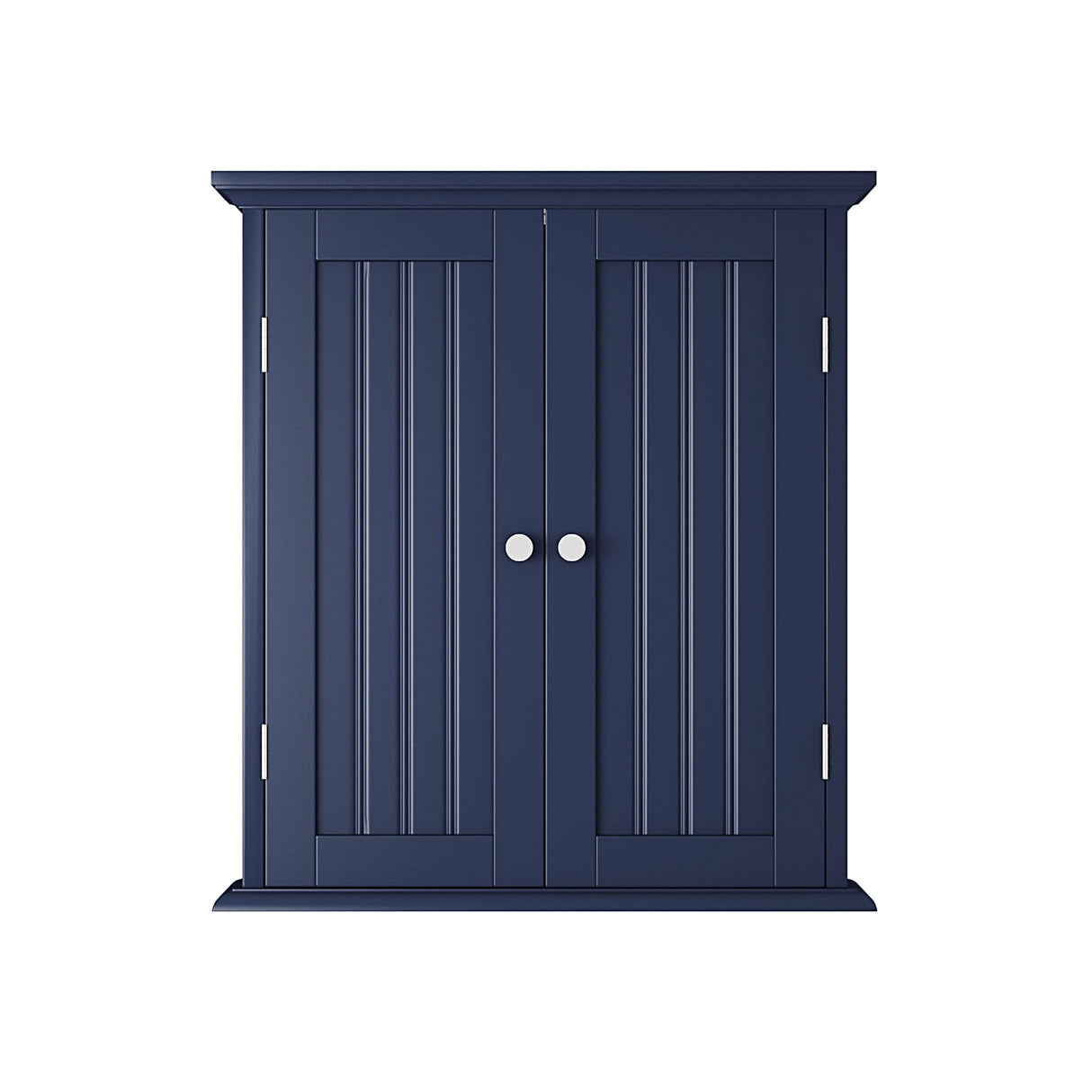 ChooChoo Bathroom Wall Cabinet, Over The Toilet Space Saver Storage Cabinet, Medicine Cabinet with 2 Door and Adjustable Shelves, Cupboard, Navy Blue ChooChoo