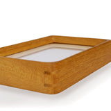 Natural Wood Photo Frames Inspired Tabletop Picture Frame with Mat, Vertical or Horizontal Display (Teak, 11x14 matted to 5x7/8x10) WoodArtSupply