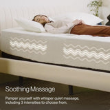 Nectar Split King Adjustable Base & 12” Mattress (New Version) - Head & Foot Incline - Medium Firm Memory Foam - Cooling Top Layer - 3 Massage Settings - 365-Night Mattress Trial & Forever Warranty Nectar