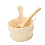 IEUDNS 4L Wooden Sauna Barrel, Sauna Accessories, Large Capacity Traditional Bathroom Equipment SPA Accessory for Adults, Wood IEUDNS