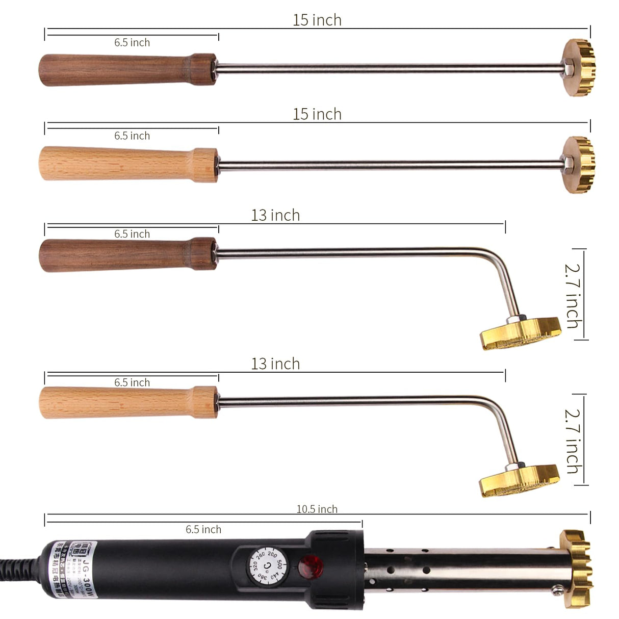 Customisable Electric Branding Iron by Yuwu – Precision Marking Tool for Wood, Leather, and Culinary Crafts (1.5x1.5 Inch) Yuwu