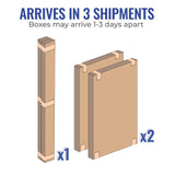 SafeRacks Overhead Garage Storage Rack, Heavy Duty Racks for Garage w/ 600 lb Capacity, Easy Garage Storage Adjustable Storage Rack Ceiling Mount Storage for Garage 4x8 Hammertone 18"-33" 2 Pack SafeRacks