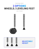 BestOffice 14"x30"x60" Storage Shelves Heavy Duty Shelving 5 Tier Layer Wire Shelving Unit with Wheels Metal Wire Shelf Standing Garage Shelves Storage Rack,Adjustable NSF Certified (Chrome) BestOffice