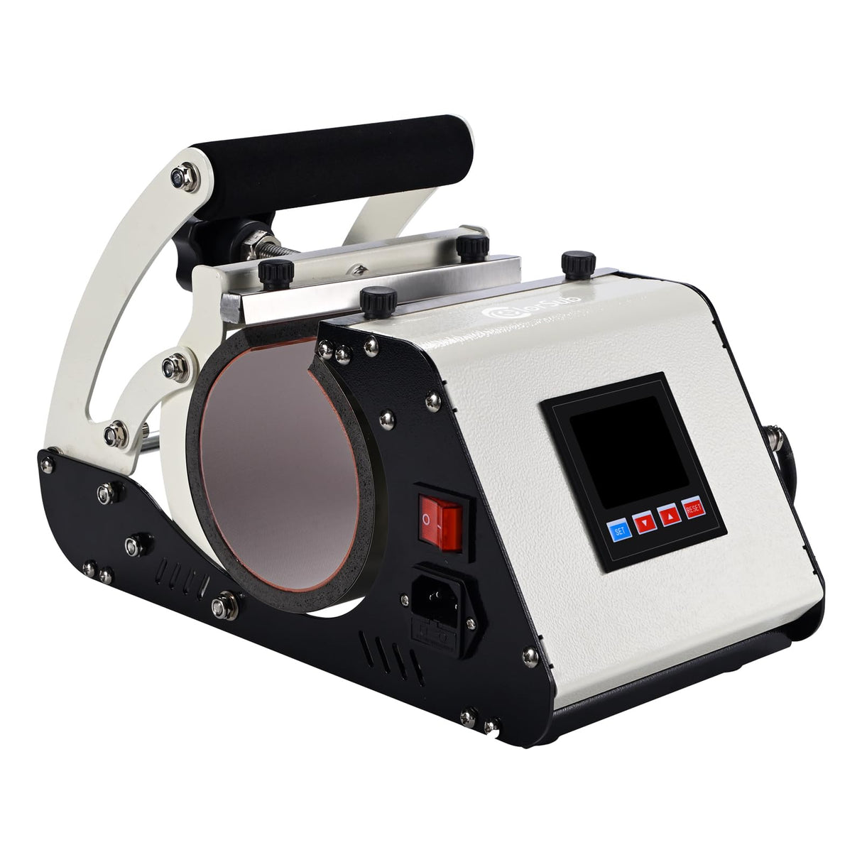 ColorSub 3 in 1 40 OZ Tumbler Heat Press Machine 11 OZ 15 OZ Mug Press Sublimation Machine for Sublimation 40 OZ Tumbler with Handle Straight Tumblers Bottles Mugs Glass Cup Printing White ColorSub