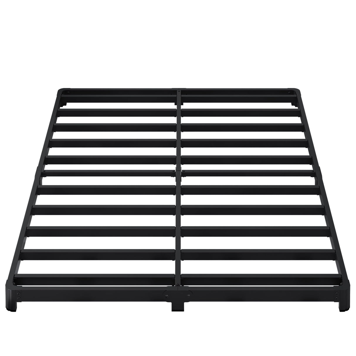 Likelalaso 3 inch Low King Size Bed Frame with Rounded Corner, Heavy Duty Metal, Easy Assembly, Noise Free, Black Likelalaso