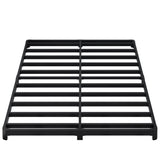 Likelalaso 3 inch Low King Size Bed Frame with Rounded Corner, Heavy Duty Metal, Easy Assembly, Noise Free, Black Likelalaso