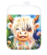 Sublimation Blanks 9"x7" Polyester/Cotton White Pot Holders with Sublimation Pocket DIY Set of 6 Tromic