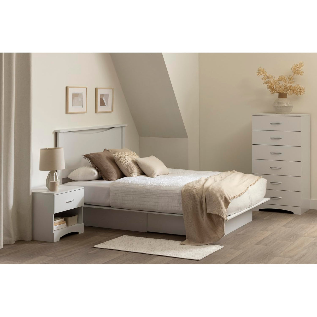 South Shore Step One 6-Drawer Lingerie Chest Pure White, Contemporary South Shore