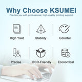 KSUMEI Universal Ink Refill Kit for Canon HP Epn Brother All Inkjet Printer Cartridge Bottle (2*Black, 100 ml) KSUMEI