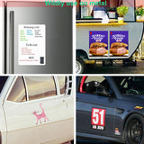 2 Pack A4 Size 9” x12” Blank Car Magnet, Magnetic Signs for Vehicles with 50 Mils, White Magnetic Sheets for Car to DIY Advertise Business and Cover Company Logo, Personalized Vehicle Magnets BFhongly