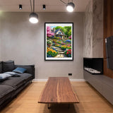 Arttoplus Landscape Paint by Numbers Kit for Adults-Garden Paint by Numbers Kits for Adults Canvas,Landscape Adult Painting by Numbers for Gift Home Wall Decor(16x20inch) Arttoplus