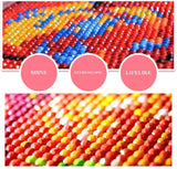 pigpigboss Pizza Diamond Painting Kit, 5D Full Round Drill Fruit Pizza Picture Gem Diamond Art Dots for Adult Beginner Home Kitchen Wall Holiday Decor (12 X 16 Inches) pigpigboss
