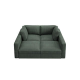HONBAY Modular Sectional Couches with Storage Corduroy Sectional Sleeper Sofa Modular Sectional Couches for Living Room,Green HONBAY