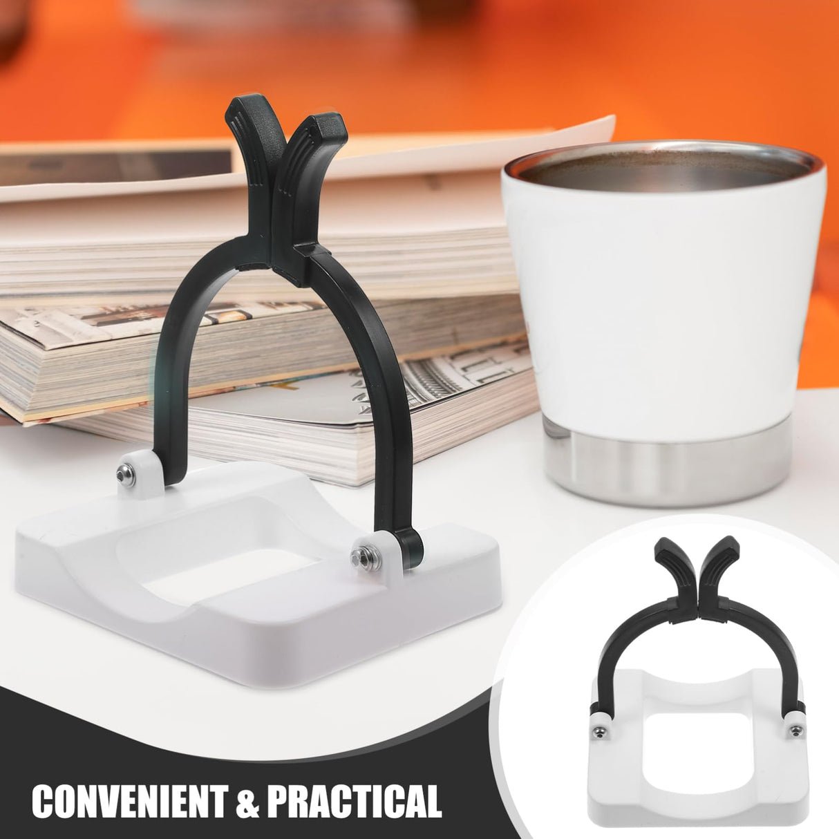 AUTSUPPL Dye Sublimation Retainer Fixate Ploductivity Fastening Tumblers Cup Pincher Tool Tumbler Clamp Sublimation Mug Fixing Clips Fixing Clips for Sublimation Tumbler Plastic Black AUTSUPPL