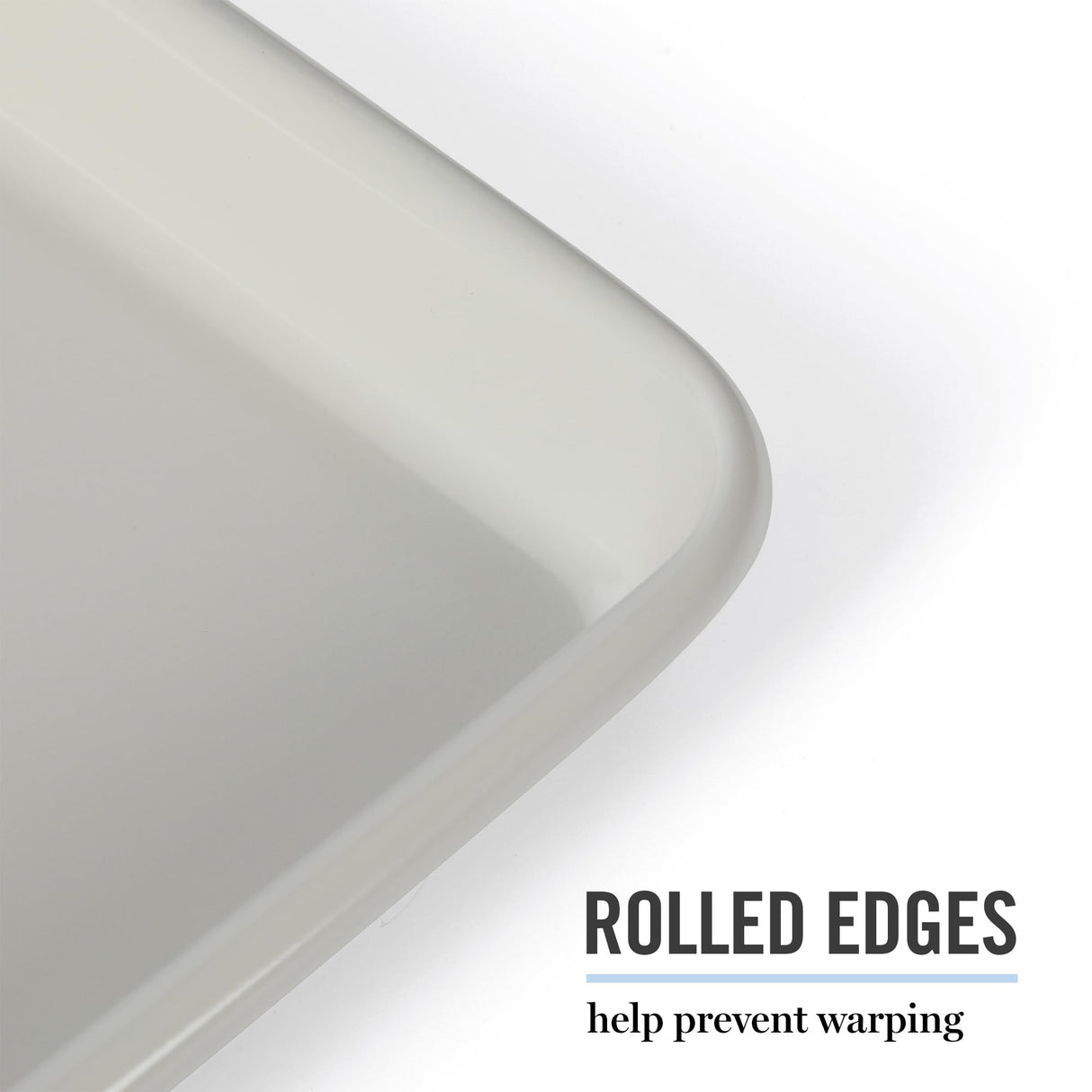 Martha Stewart Gallen 13 x 9 Inch Nonstick Carbon Steel Cookie Sheet - Cool Grey Martha Stewart