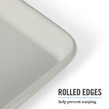 Martha Stewart Gallen 13 x 9 Inch Nonstick Carbon Steel Cookie Sheet - Cool Grey Martha Stewart