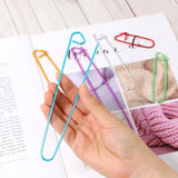 12 PCS Knitting Stitch Holder 6 Size Aluminum Yarn Stitch Holders Stitch Markers for Crocheting Practical Knitting Crochet Tools for Knitting Notions or Crochet Sliverdew