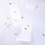 BBTO 6 Pieces White Sashes Blank for Pageants 2024 Blank Satin Sash Plain Sashes for DIY Wedding Hen Party Beauty Pageant Graduation Party Decorations BBTO