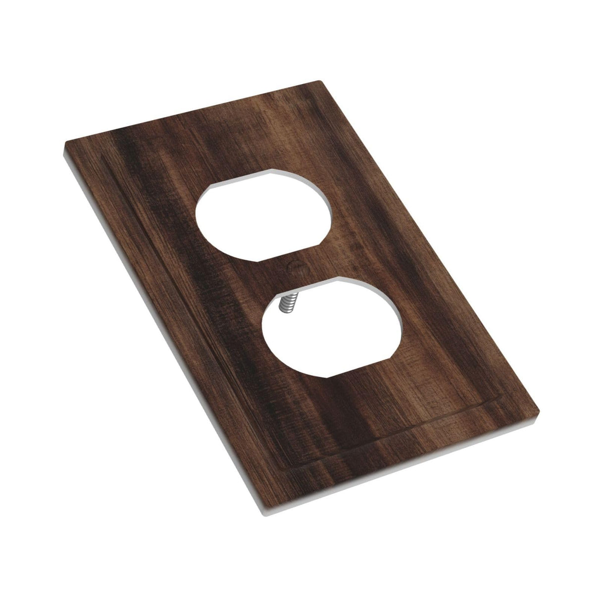 VGHOKO Outlet Covers Rustic Farmhouse Brown Wood Barn Door Decorative 1 Gang Duplex Light Switch Cover Plate Receptacle Wall Plate Electrical Switch Plate Covers for Bathroom Decor VGHOKO