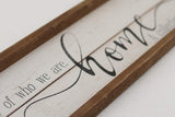 PARISLOFT A Story of Who We are Home Wood Framed Wall Decor Sign,Farmhouse Plaque,23.6 x 1.2 x 6 Inches PARISLOFT