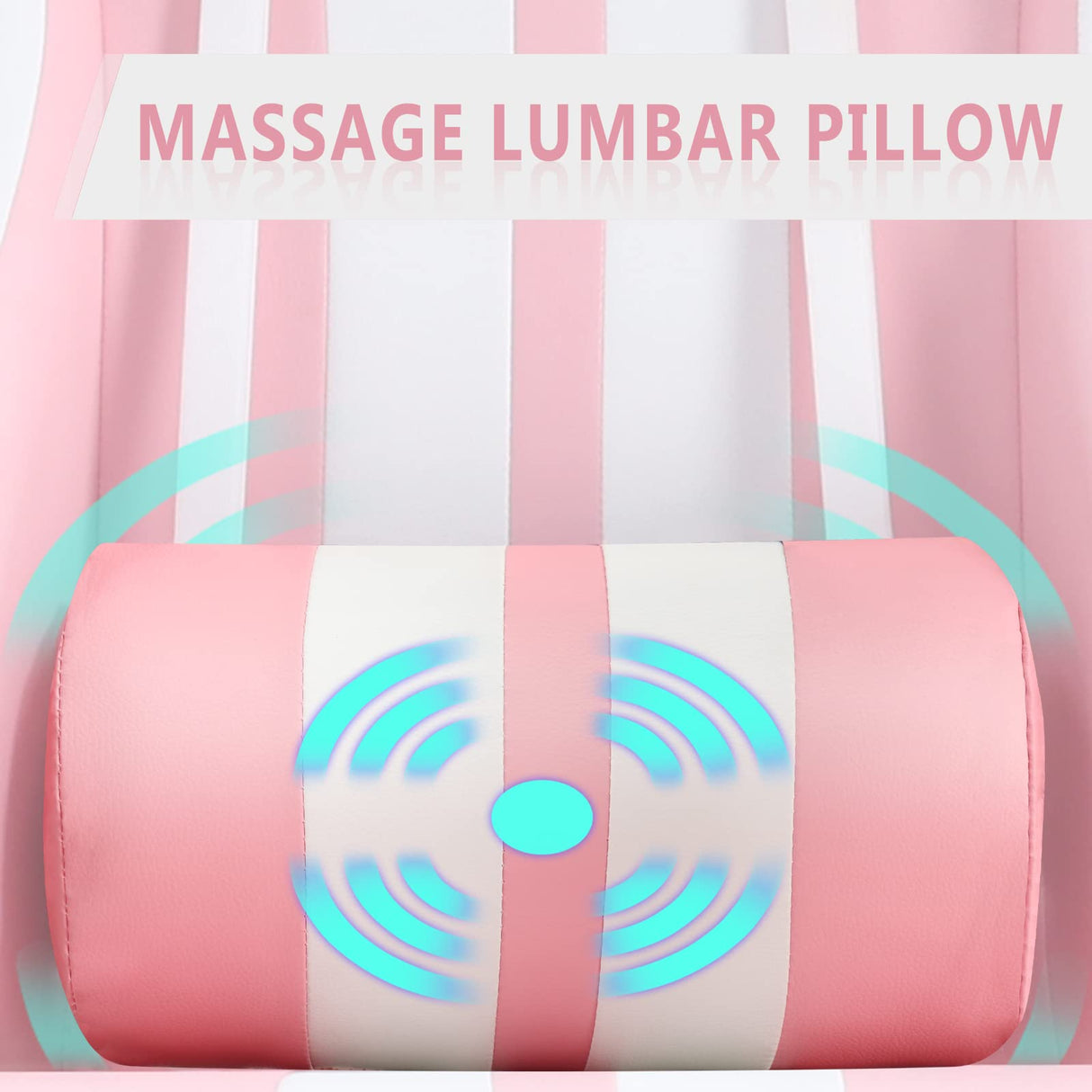 Ferghana Gaming Chairs with Footrest,Computer Game Chair,Massage Gaming Chairs,Christmas,Xmas Gift,PC Gaming Chairs for Adults Teens for Gaming Live Streaming Room(Pink,Racing Version) Ferghana