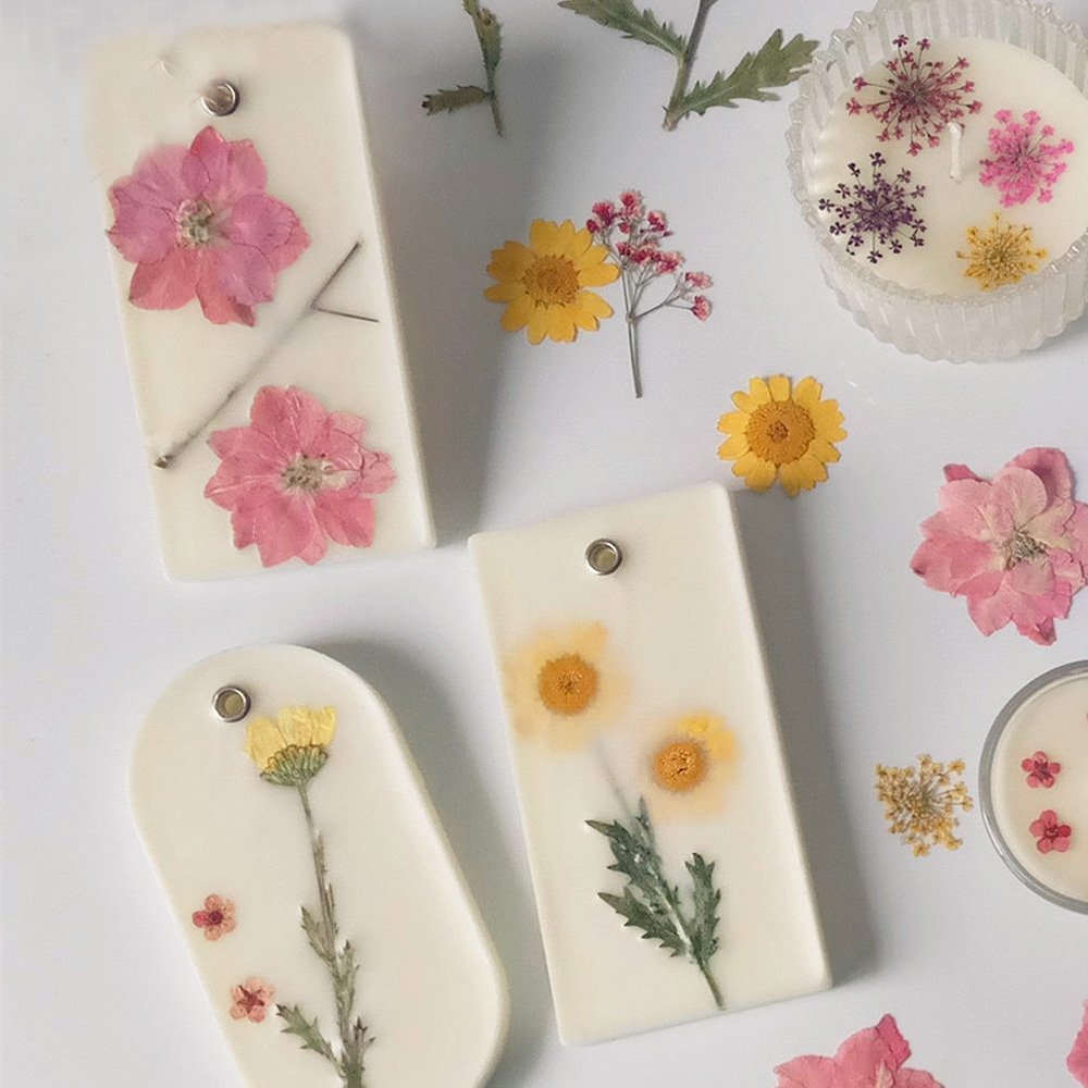 TooGet Fragrant Dried Flowers and Herbs Accessories Decorations 9 Bags Set Dry Flowers for Soap Bath Bombs Making and Dried Flower Crafts TooGet