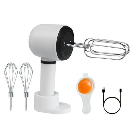 3 Speed Hand Mixer with Flex Edge Beaters-HM903 (milky white) SUNHAIXIA