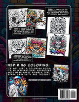 Graffiti Animals: A Street Art Coloring Book Featuring 50 Animal Characters, Including Wolves, Bears, Deer, Owls, and Many More Majosta