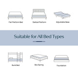 Seventable Twin Mattress, 6 Inch Cooling Gel Memory Foam Mattress in a Box, Medium Firm, Fiberglass Free, Pressure Relief & Breathable, CertiPUR-US Certified, White Seventable