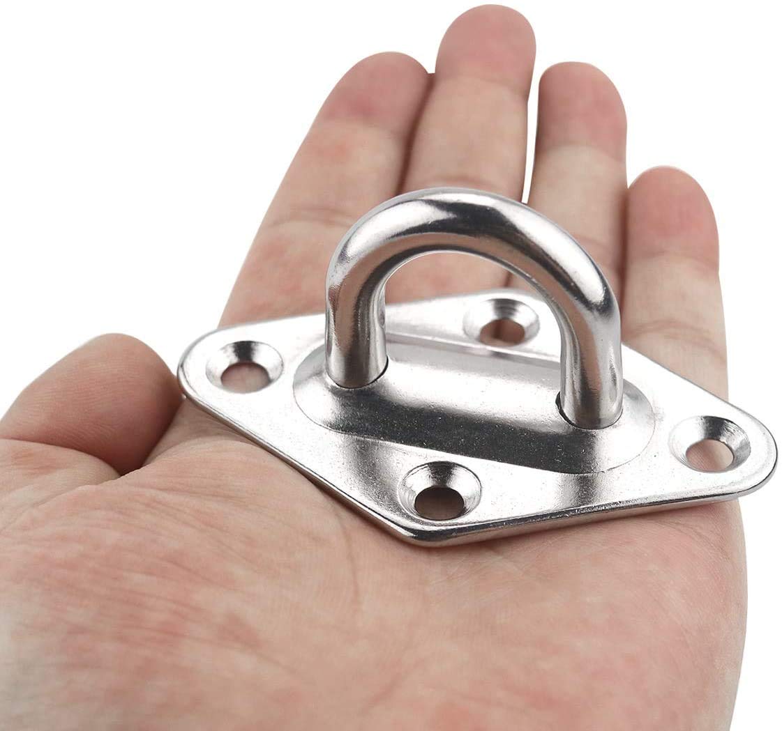 TooTaci 1000lb Capacity Hammock Hooks Heavy Duty, Hammock Hanging Kit with Screw Bolts, Stainless Steel Hammocks Wall Mount Kit, Ceiling Hook for Indoor Outdoor, Swing Chairs Hanging TooTaci