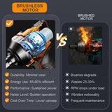 Adedad 1000N.m Cordless Impact Wrench 1/2 inch,20V 740ft-lbs High Torque Impact Gun with 2 x 4.0 AH Batteries,Sockets and Case,Brushless Power Impact Driver for Automotive and Heavy Duty Use Adedad