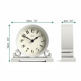 JONES CLOCKS® Saloon Mantel Clock |Traditional Double Scroll Design |French Navy |Contemporary Classic Style for Desk, Table, Shelf or Bedside JONES CLOCKS