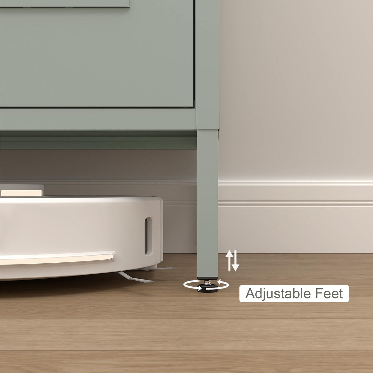 IRONFFICE Entryway Cabinet,Metal Locker Cabinet with Adjustable Shelves,Green Cabinets for Living Room,Kitchen,Outdoor IRONFFICE