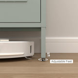 IRONFFICE Entryway Cabinet,Metal Locker Cabinet with Adjustable Shelves,Green Cabinets for Living Room,Kitchen,Outdoor IRONFFICE