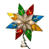 Kurt Adler 10-Light Multi-Color Capiz Star Tree Topper Kurt S. Adler