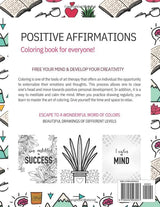 Art Therapy - Positive Affirmations and Motivational Quotes Coloring Book for Everyone: 40 beautiful and unique coloring quotes and drawings of ... and relieve depression, anxiety and stress. WoodArtSupply
