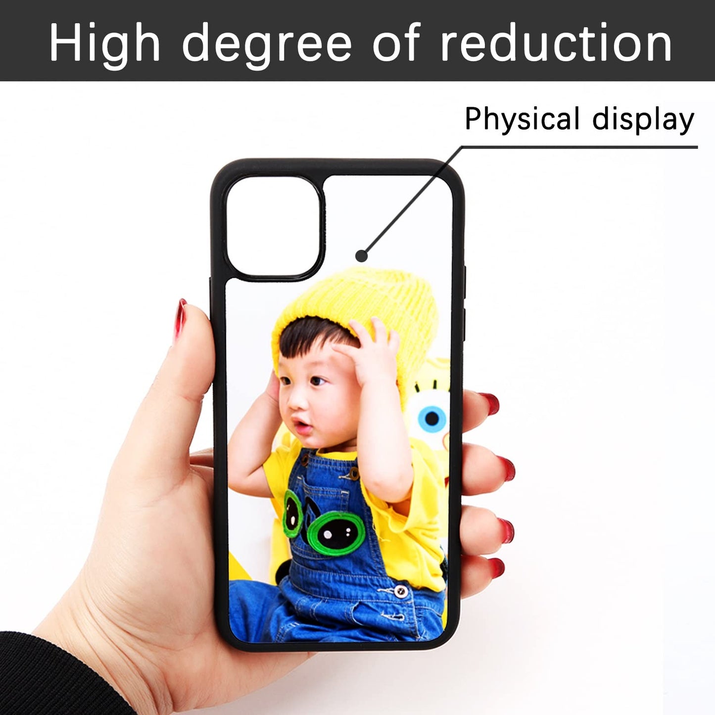 ORJ 5 PCS Sublimation Blank Phone Case for iPhone 13 6.1 Inch,Soft Rubber Protective Shockproof Blanks Case (case for iPhone 12 Pro Max *5 Black)