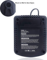 Qbmel 20V Battery Charger Replacement for Craftsman V20 Lithium Ion 20Volts Battery CMCB104 CMCB202 CMCB201 CMCB209 CMCB205 CMCB100 CMCB102 CMCB101 with USB Port(Only for 20V,not for 19.2V) Qbmel