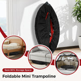 Rebounder Trampoline for Adult,460 LBS Mini Trampoline for Adults with Bar,Exercise Trampoline Indoor/Outdoor Use,40 inch Fitness Rebounder cahgl