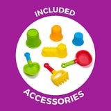 Step2 Naturally Playful Sandbox II, Kids Sand Activity Sensory Play Pit, Summer Outdoor Toys, 7 Piece Toy Accessories, for Toddlers 1+ Years Old Step2