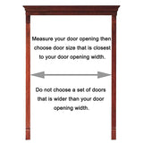 ZARBAILRE Solid Wood Saloon Swing Door 35×35inch, Pre-Sanded Retro Café Swinging Door, Cafe Swinging Doors for Shopping Malls Kitchen Restaurant Partition Parlor Butler Door ZARBAILRE