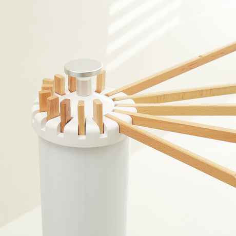 JOOM Tripod Clothes Drying Rack, Garment Rack Portable and Foldable Space Saving Laundry Drying Rack - Drying Rack Clothing Floor Folding Balcony Bedroom Household Wooden JOOM