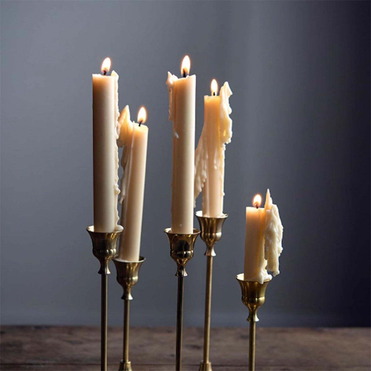 TOPYS 6 Holes Long Cylinder Silicone Candle Molds, Pillar Cylinder Shape Mold for Aromatherapy Candle Soy Wax Soap Clay Craft Plaster Resin Handmade Crafts Gifts Birthday Cake Decor(5.9in) TOPYS