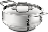 All-Clad Specialty Stainless Steel Universal Steamer for Cooking 3 Quart Food Steamer, Steamer Basket Silver All-Clad