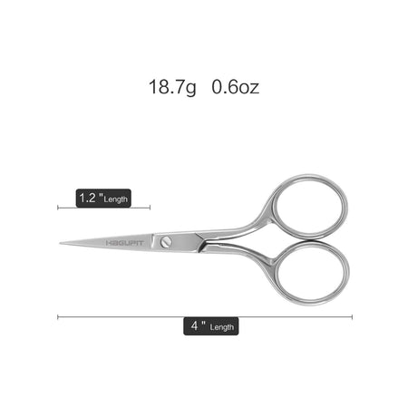 HAGUPIT Small Precision Embroidery Scissors, 4" Forged Stainless Steel Sharp Pointed Tip Detail Shears for DIY Craft Thread Cutting, Needlework Yarn & Sewing QFW