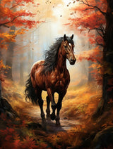 Zariocy Paint by Numbers Kits for Adults -Animals DIY Oil Paintings Canvas Acrylic Paint Set - Horse Paint by Numbers Kit for Beginners and Ideal for Home Decor 16x20 inch-356 Zariocy