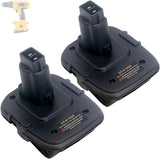 ELEFLY 2 Pack 18V to 20V Adapter DCA1820 Compatible with 20V Lithium Battery DCB206 DCB204 DCB203, Compatible with 18V NiCad & NiMh Tool Battery DC9096 DC9098 ELEFLY