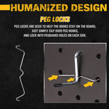 ELEAD 260 Piece Pegboard Hooks 1/8 and 1/4 inch peg Board Organizer Accessories with Pegboard Bins for Organizing Various Tools in The Garage Kitchen Bathroom Craft Room ELEAD