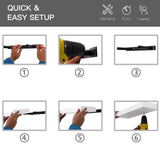 QEEIG Floating Shelves Wall Shelf 24 inches Long Farmhouse Bathroom Decor Bedroom Kitchen Living Room Wall Mounted 24 x 9 inch Set of 2, Rustic Brown (008-60BN) QEEIG